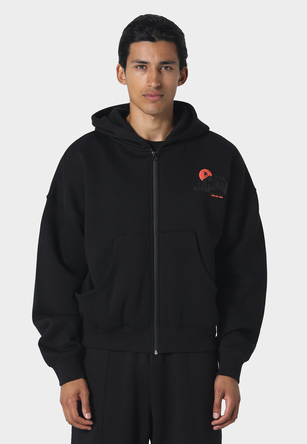 Kion Zip Hoodie Black