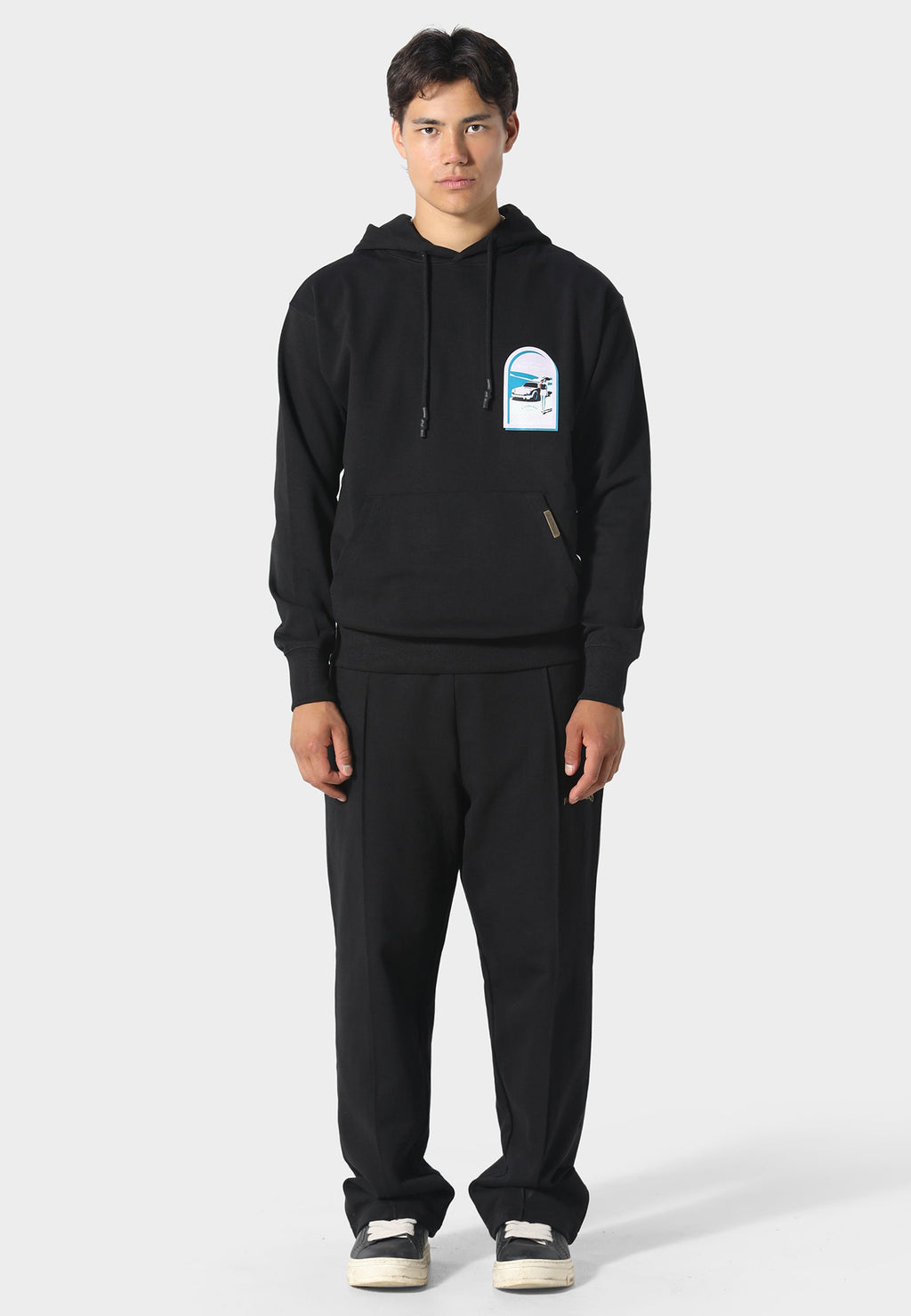 911 Arch Black Hoodie