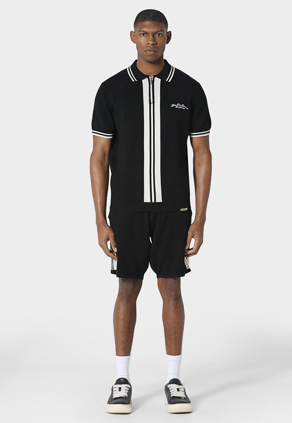 Aether Black Knitted Shorts