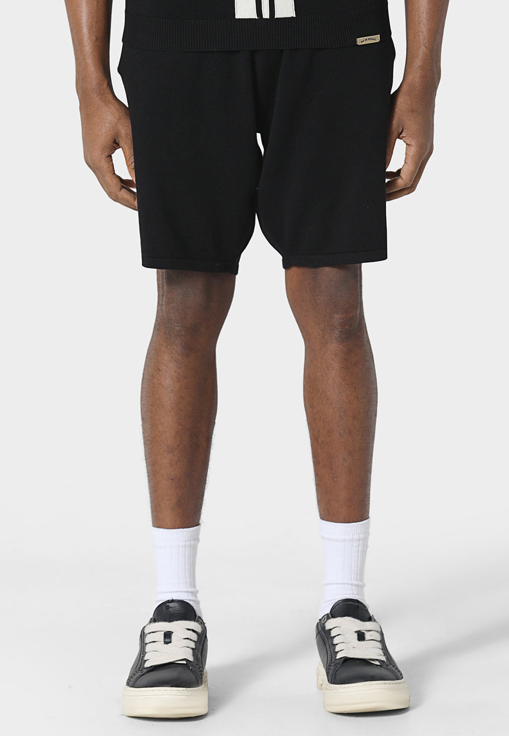 Aether Black Knitted Shorts