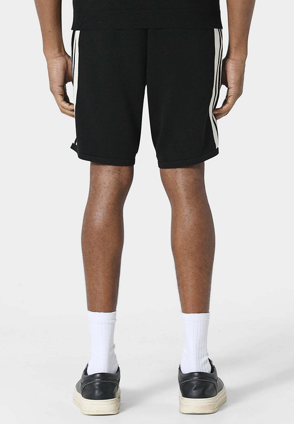Aether Black Knitted Shorts