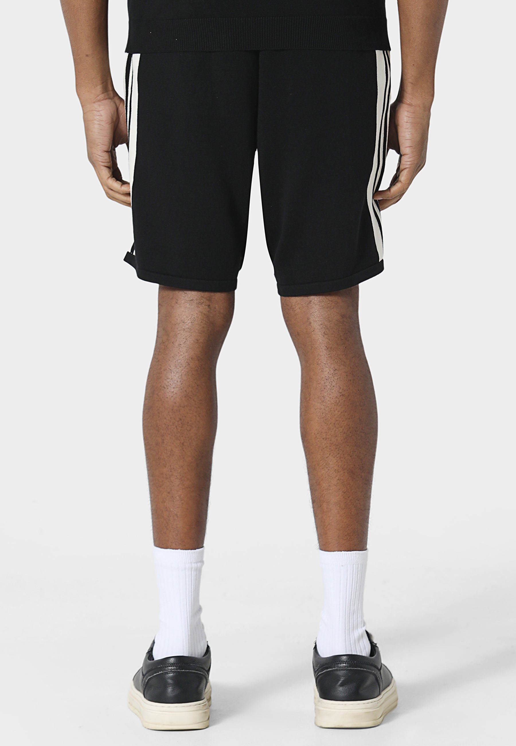 Aether Black Knitted Shorts