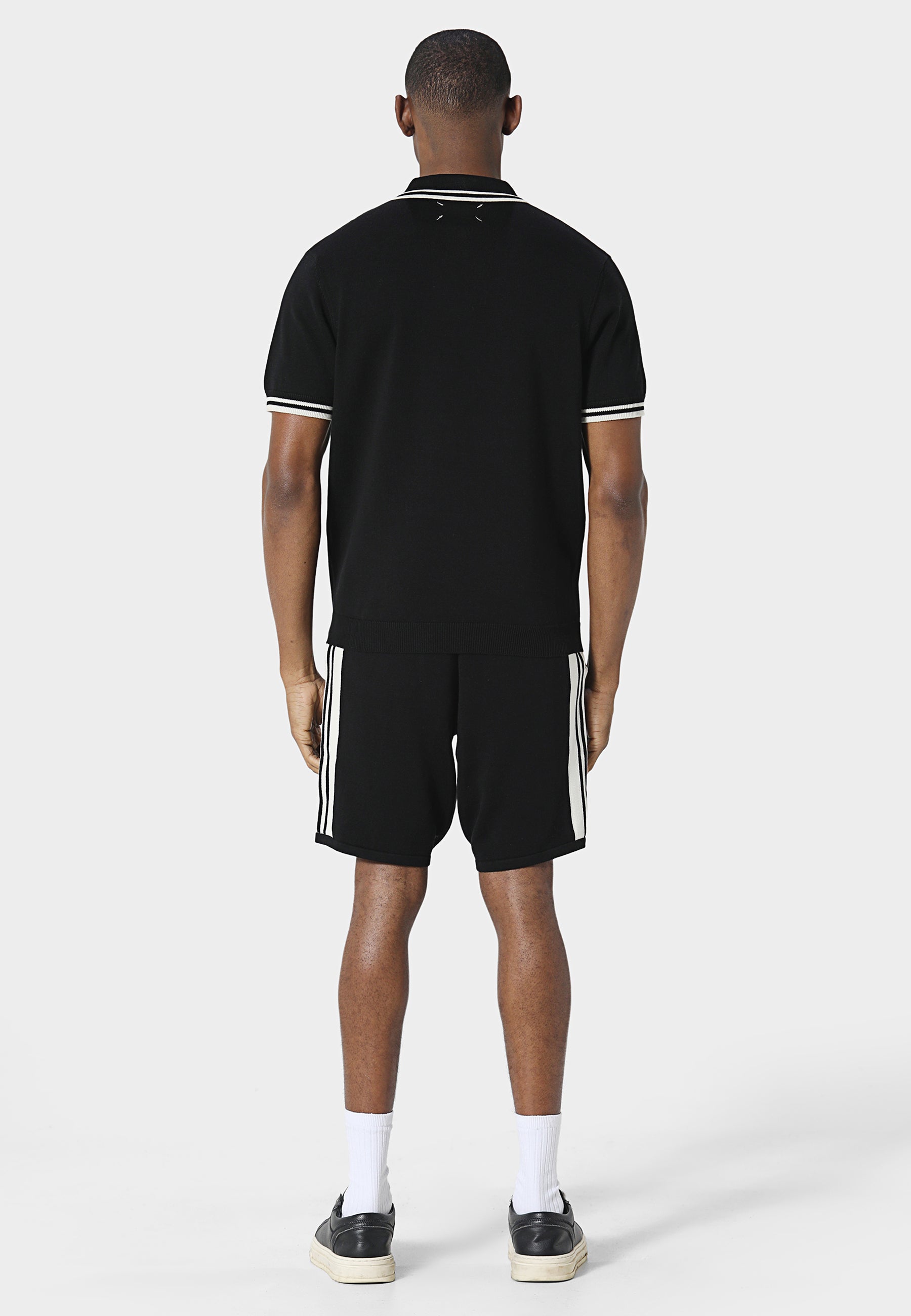 Aether Black Knitted Shorts