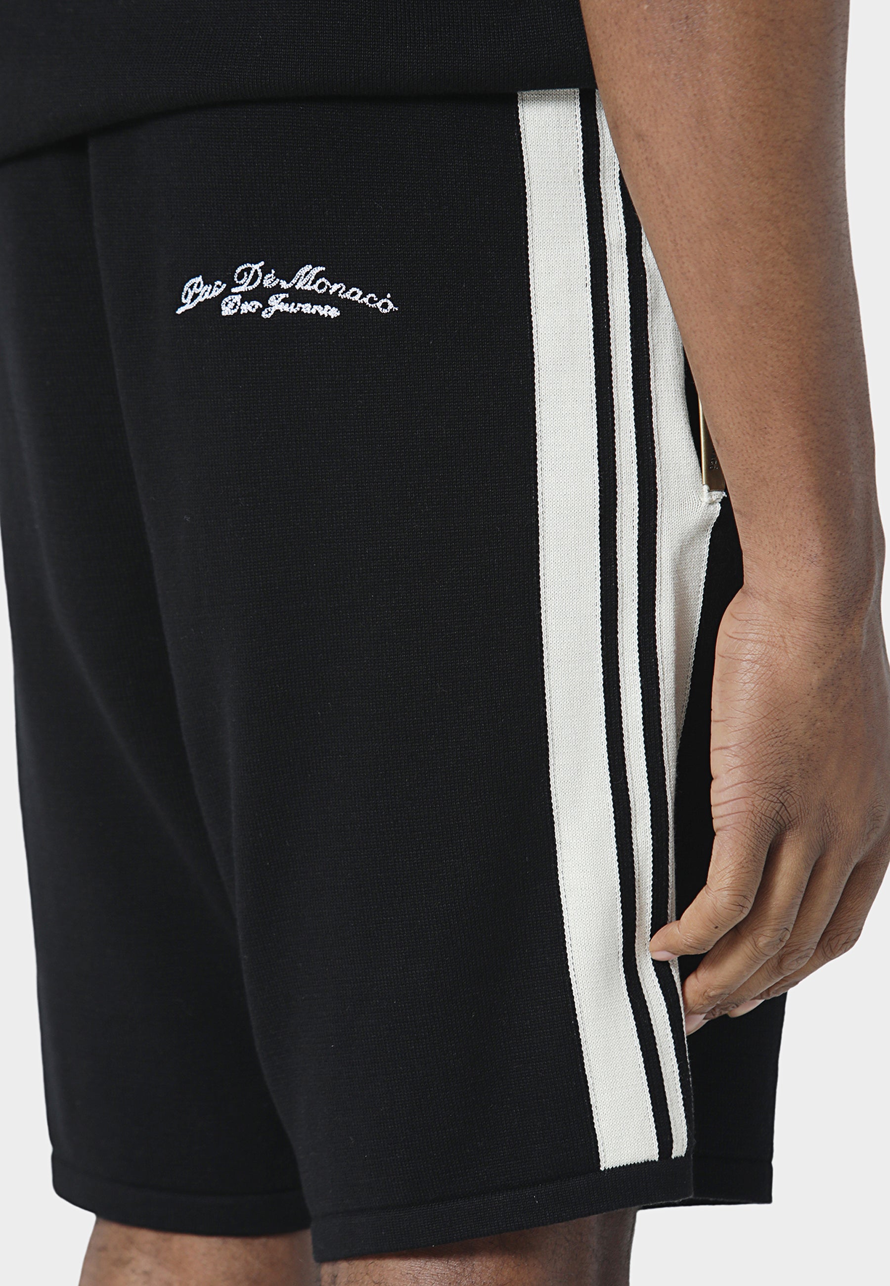 Aether Black Knitted Shorts