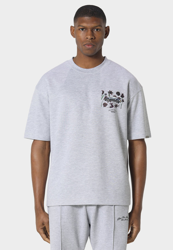Bloom Torque Marl Grey T-Shirt