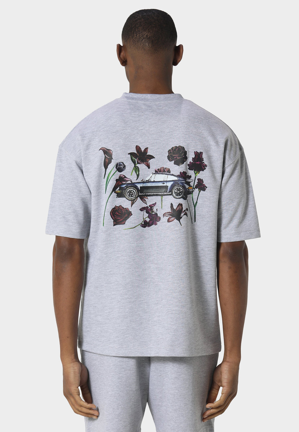 Bloom Torque Marl Grey T-Shirt
