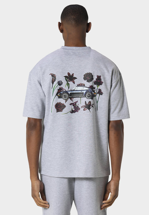 Bloom Torque Marl Grey T-Shirt