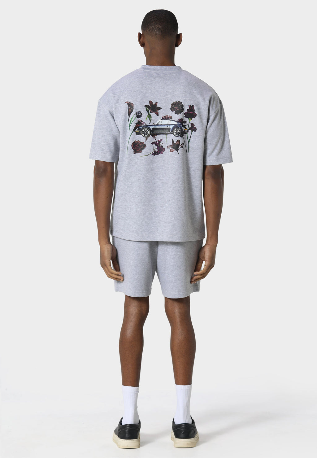 Bloom Torque Marl Grey T-Shirt