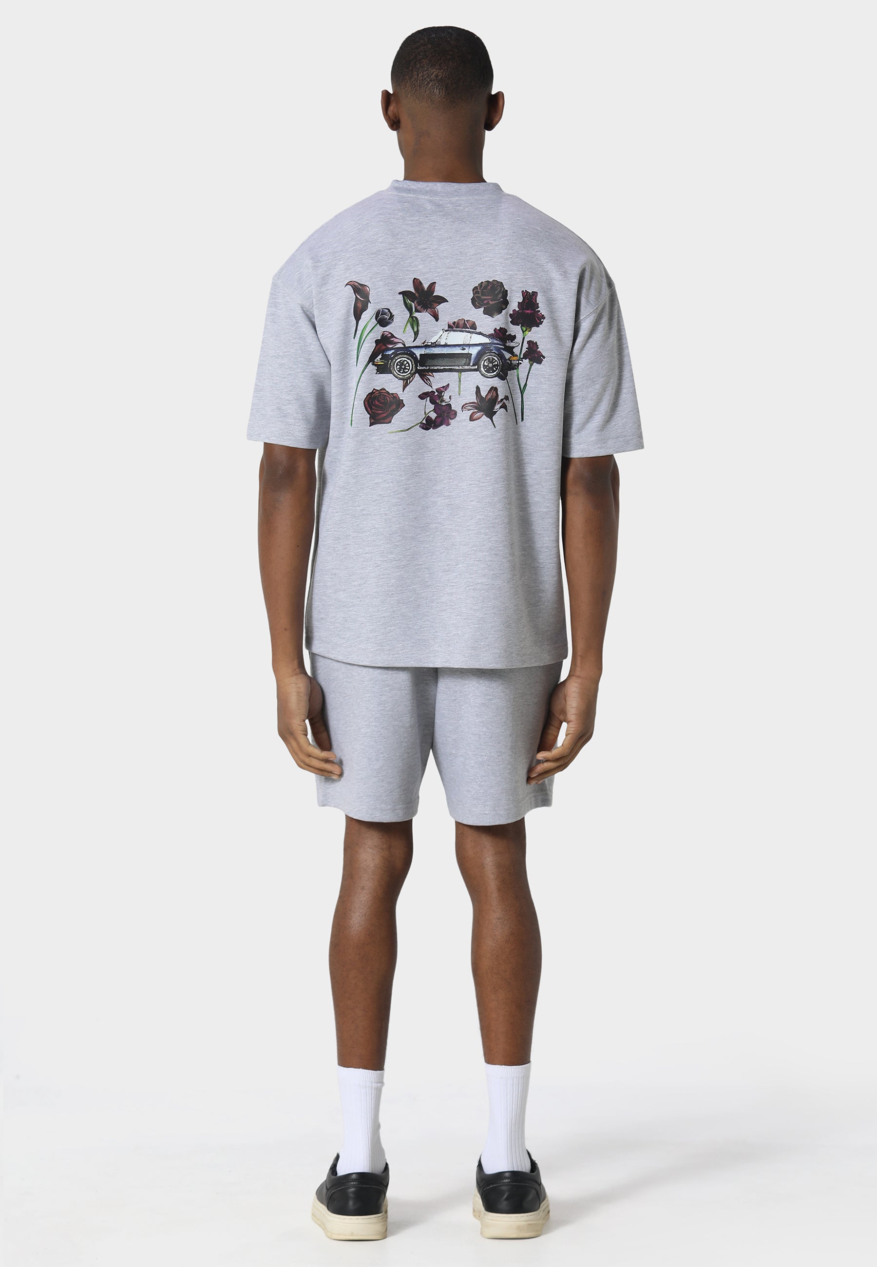 Bloom Torque Marl Grey T-Shirt