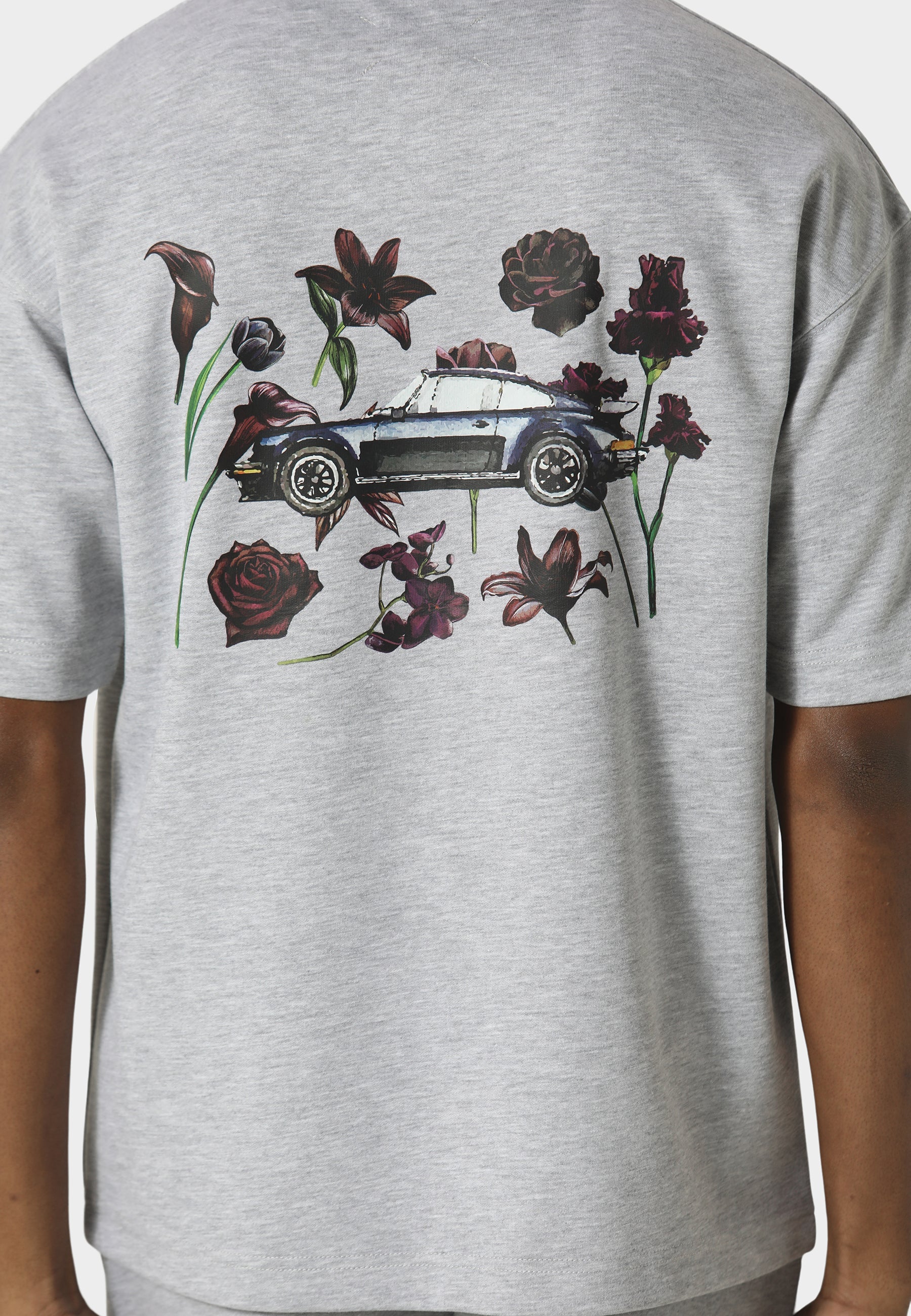 Bloom Torque Marl Grey T-Shirt