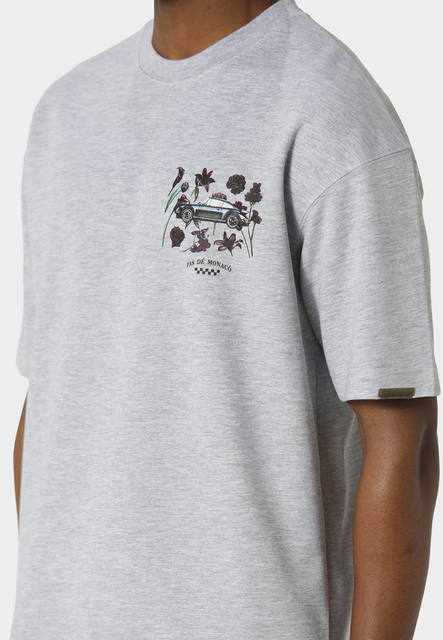 Bloom Torque Marl Grey T-Shirt