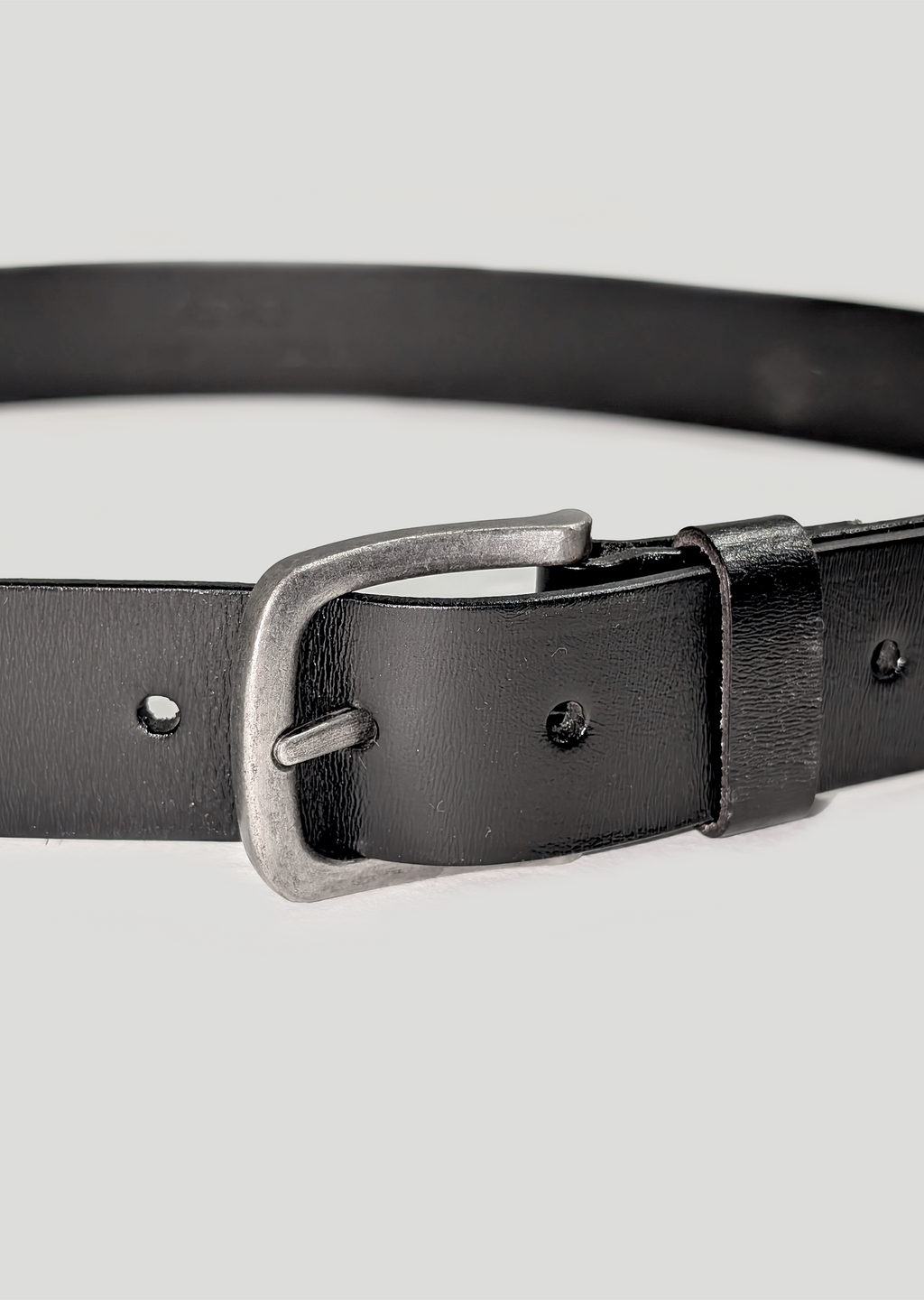 Sedley Black Leather Belt