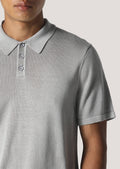 Cope Grey Knitted Polo Shirt