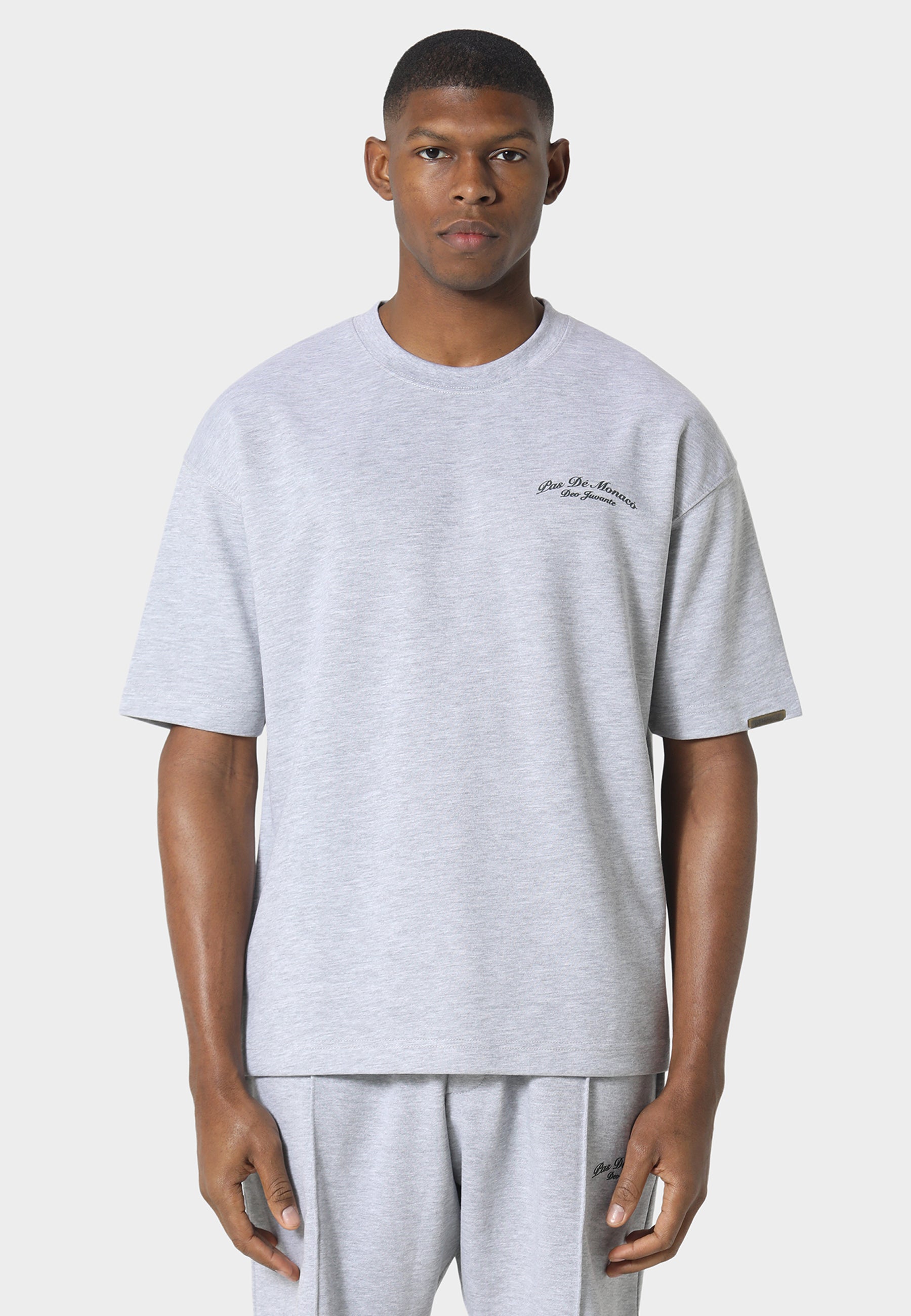 Crest Marl Grey T-Shirt