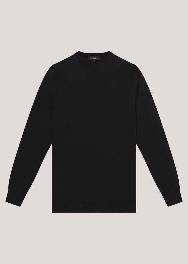 Durham Black Knitted Sweatshirt