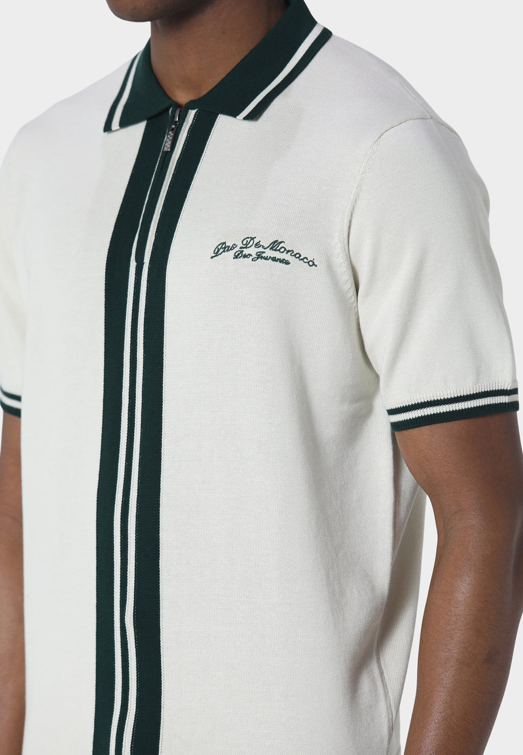 Embleme Off White Knitted Polo