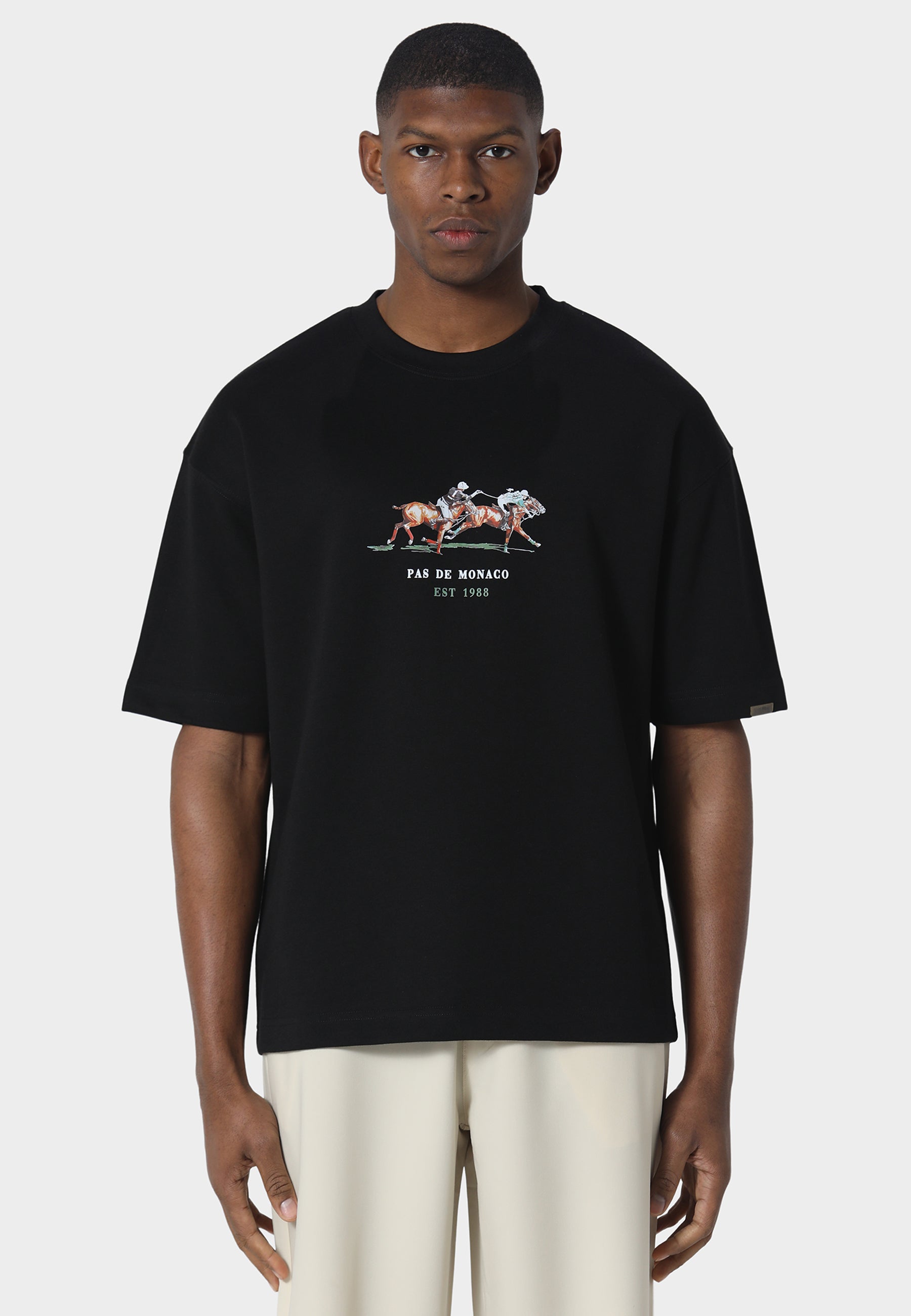 Equestrian Flare Black T-Shirt
