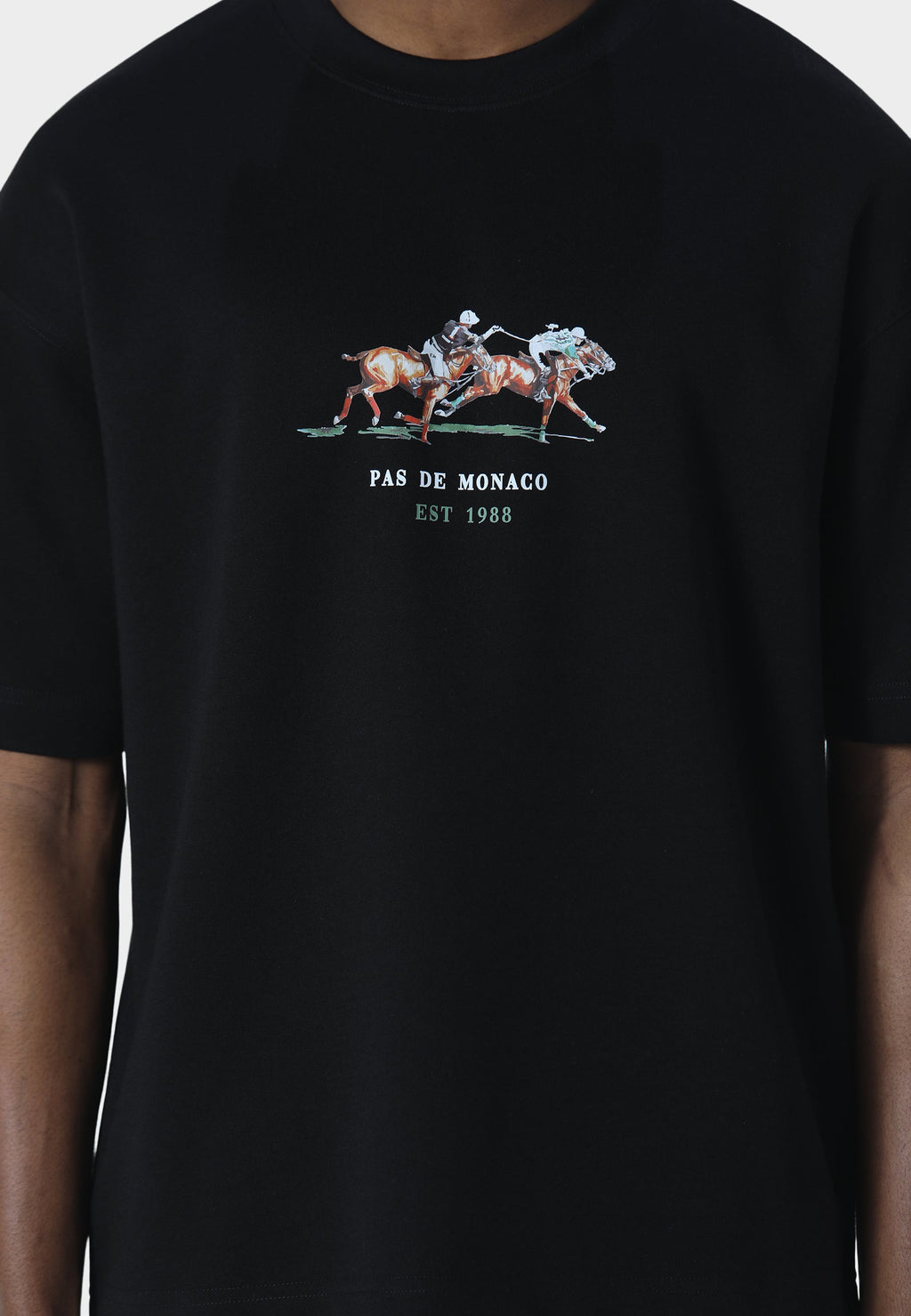 Equestrian Flare Black T-Shirt