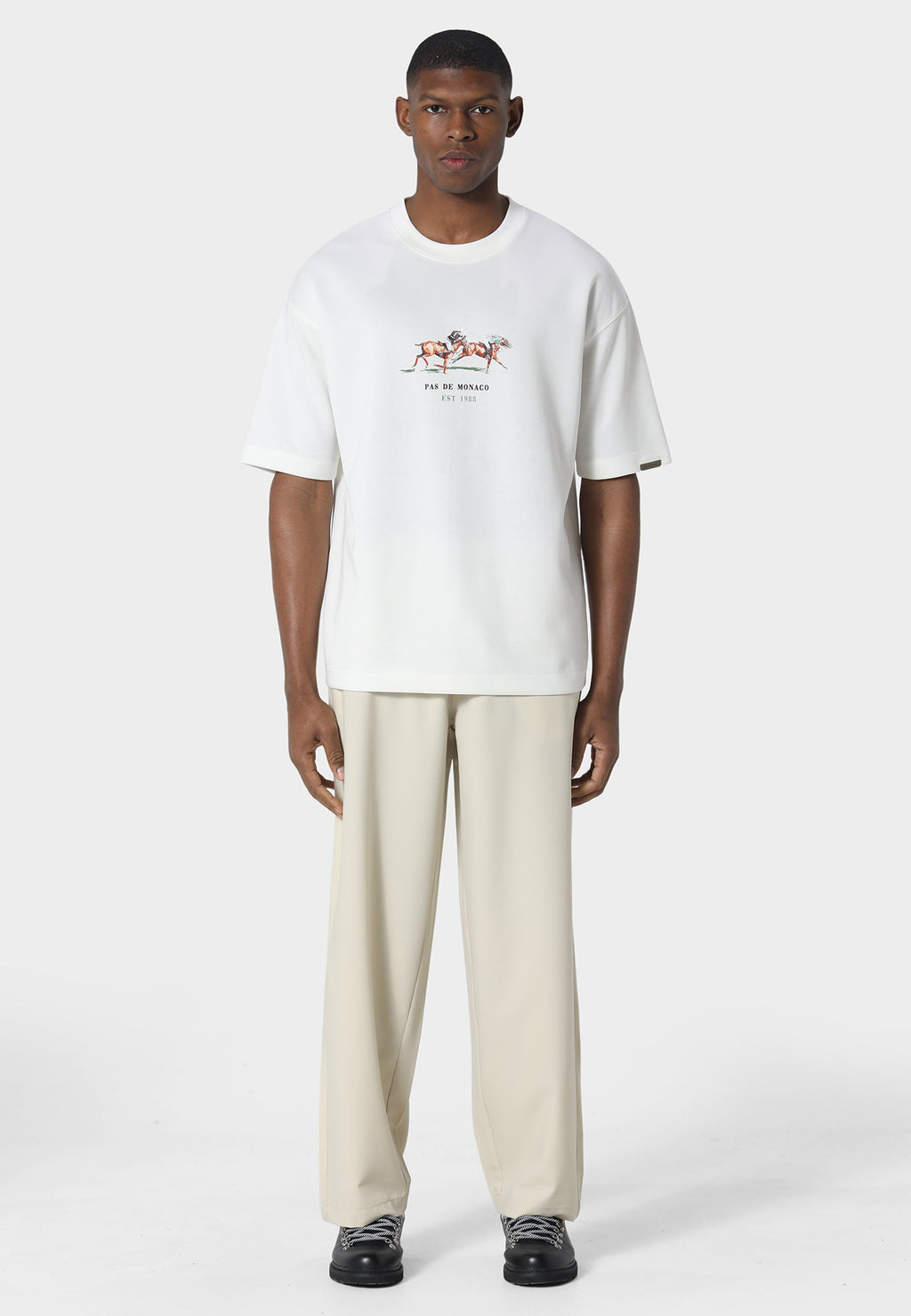 Equestrian Flare Off White T-Shirt