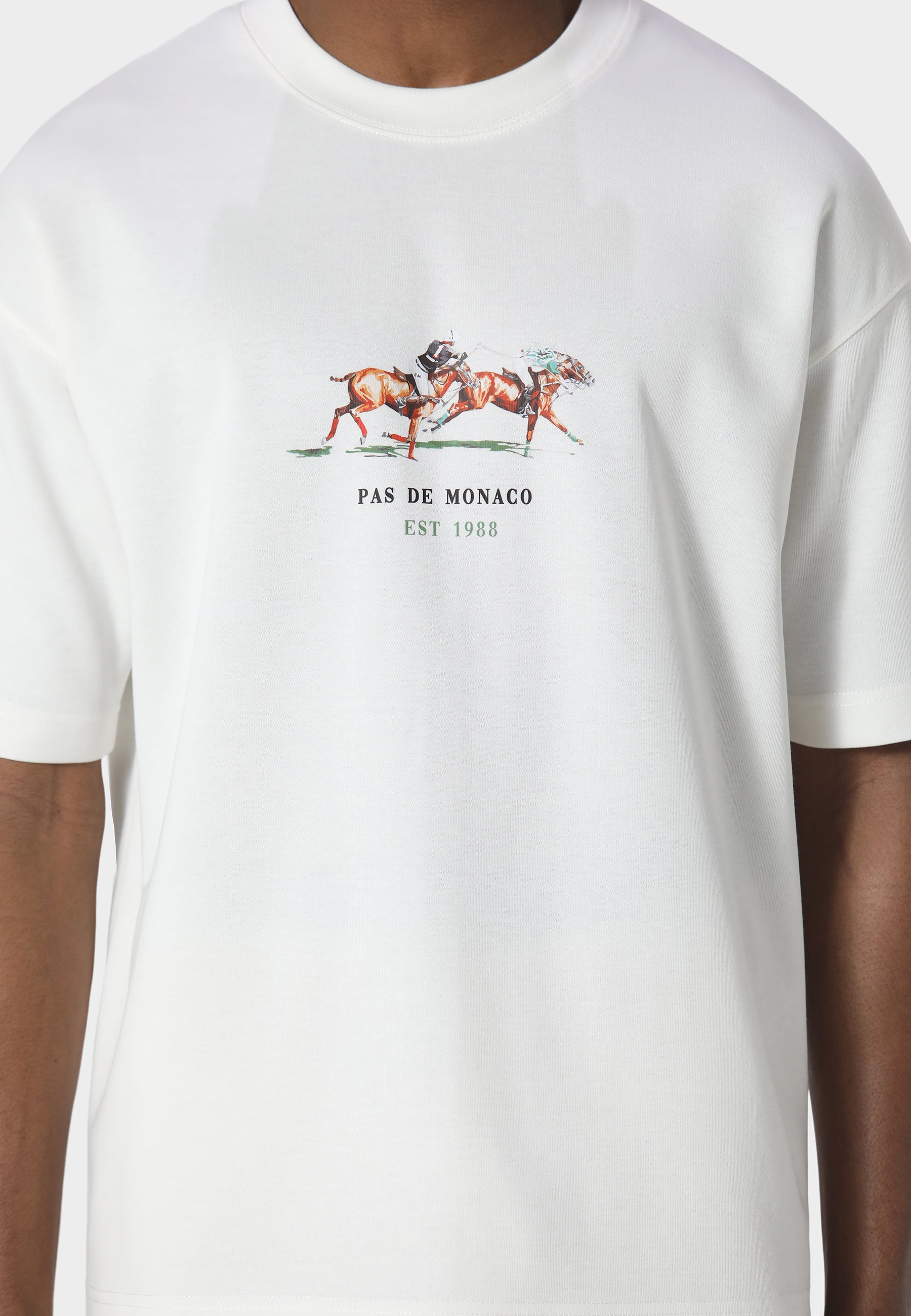 Equestrian Flare Off White T-Shirt