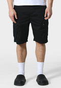 Eythorn Black Cargo Shorts
