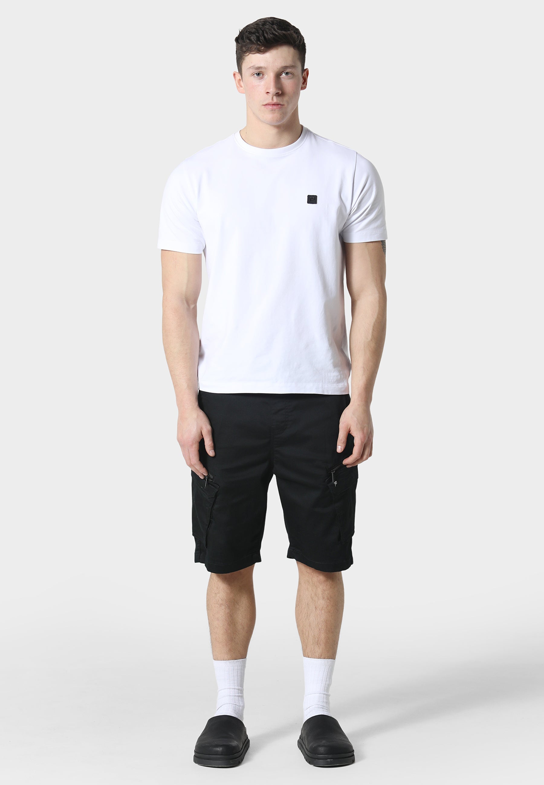 Eythorn Black Cargo Shorts