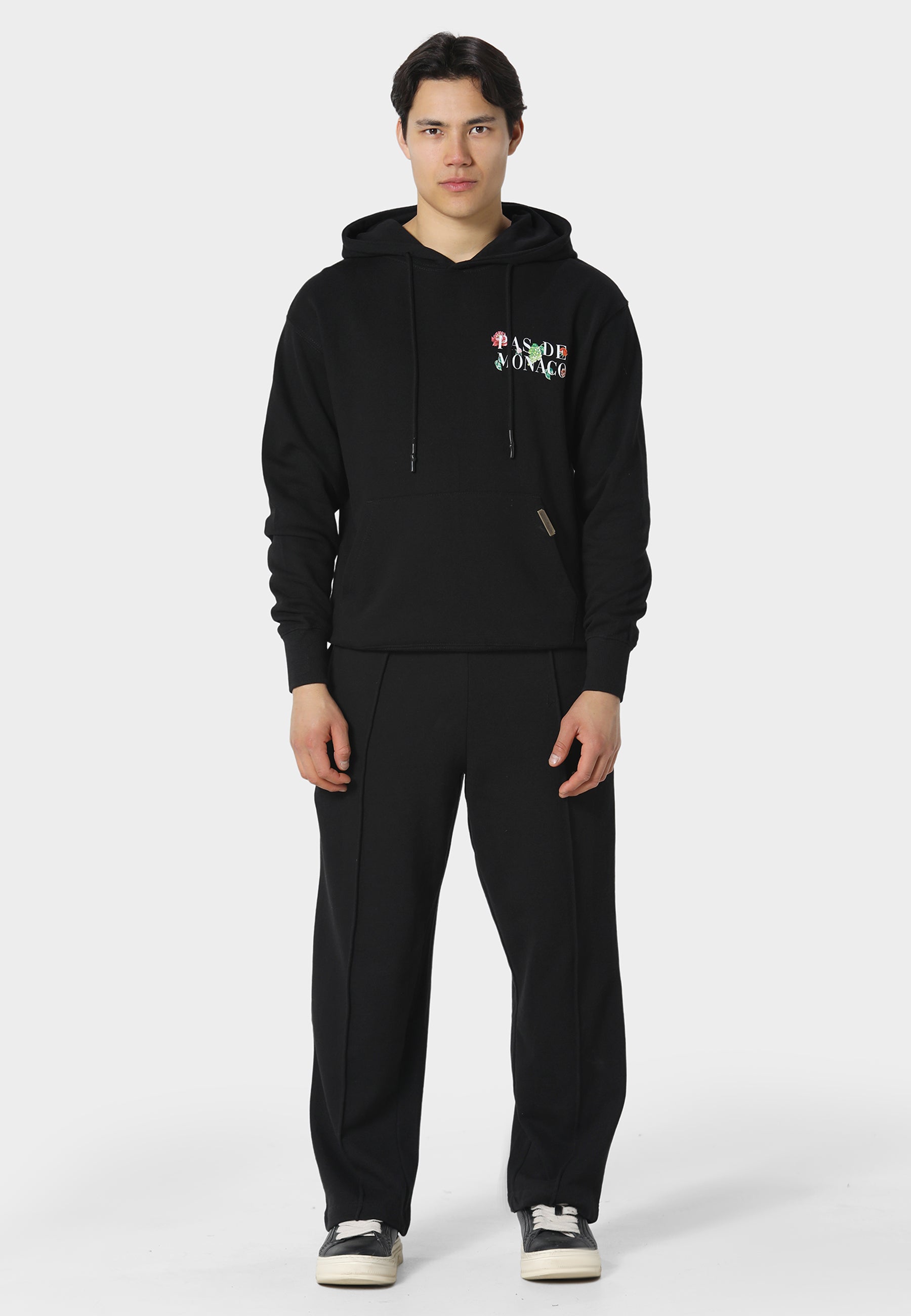Fleuron Jardin Jet Black Hoodie