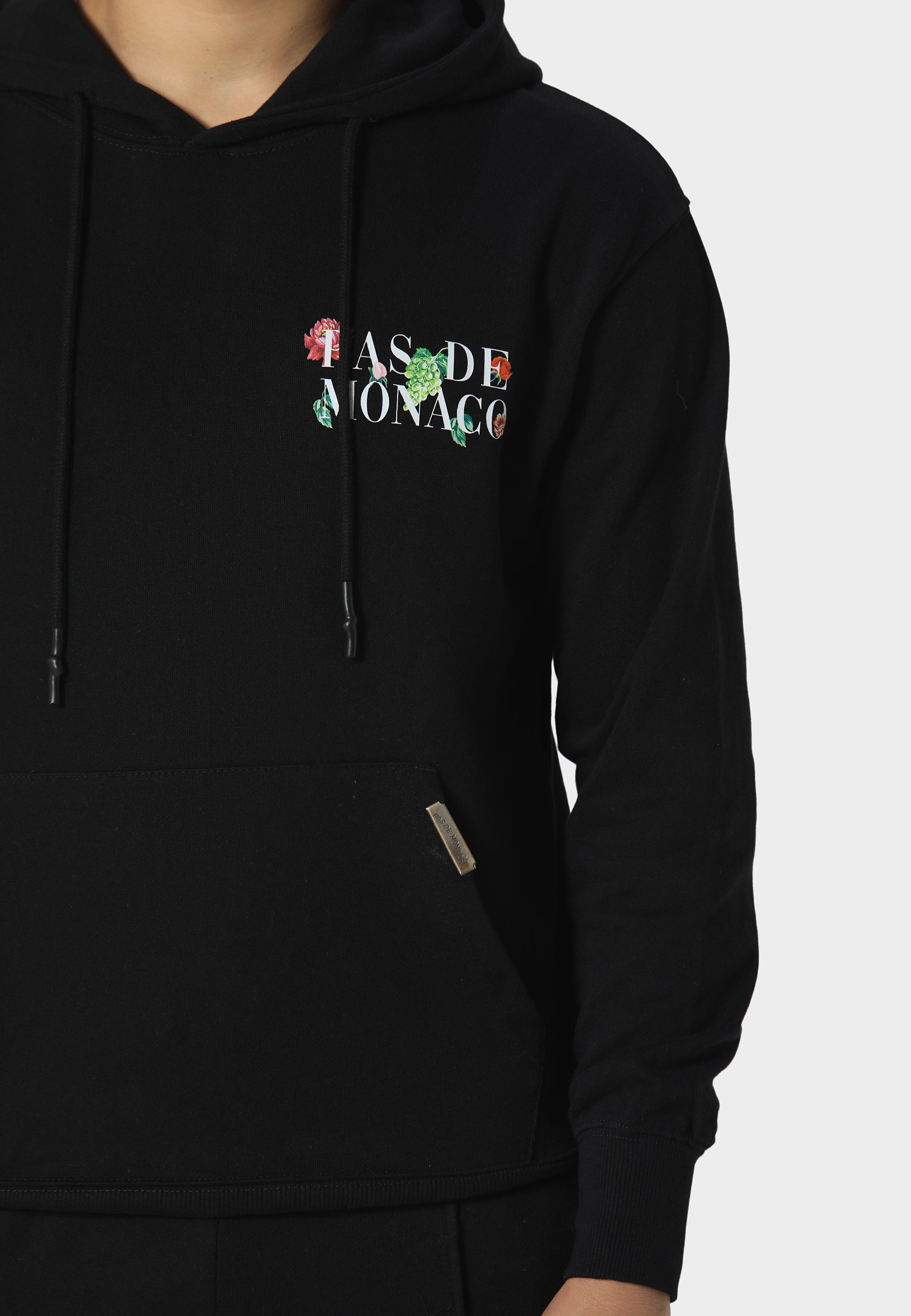 Fleuron Jardin Jet Black Hoodie