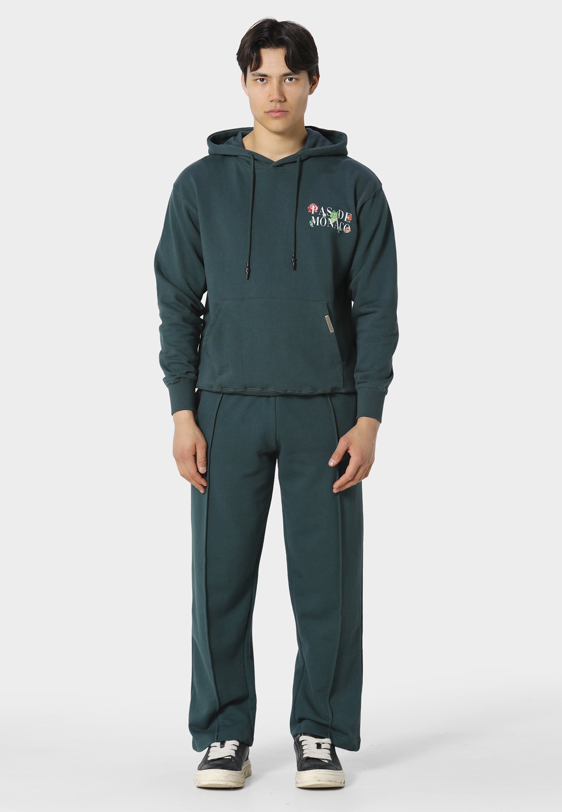 Fleuron Jardin Forest Green Hoodie