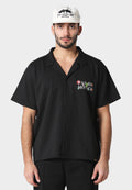 Florale Black Cuban Shirt