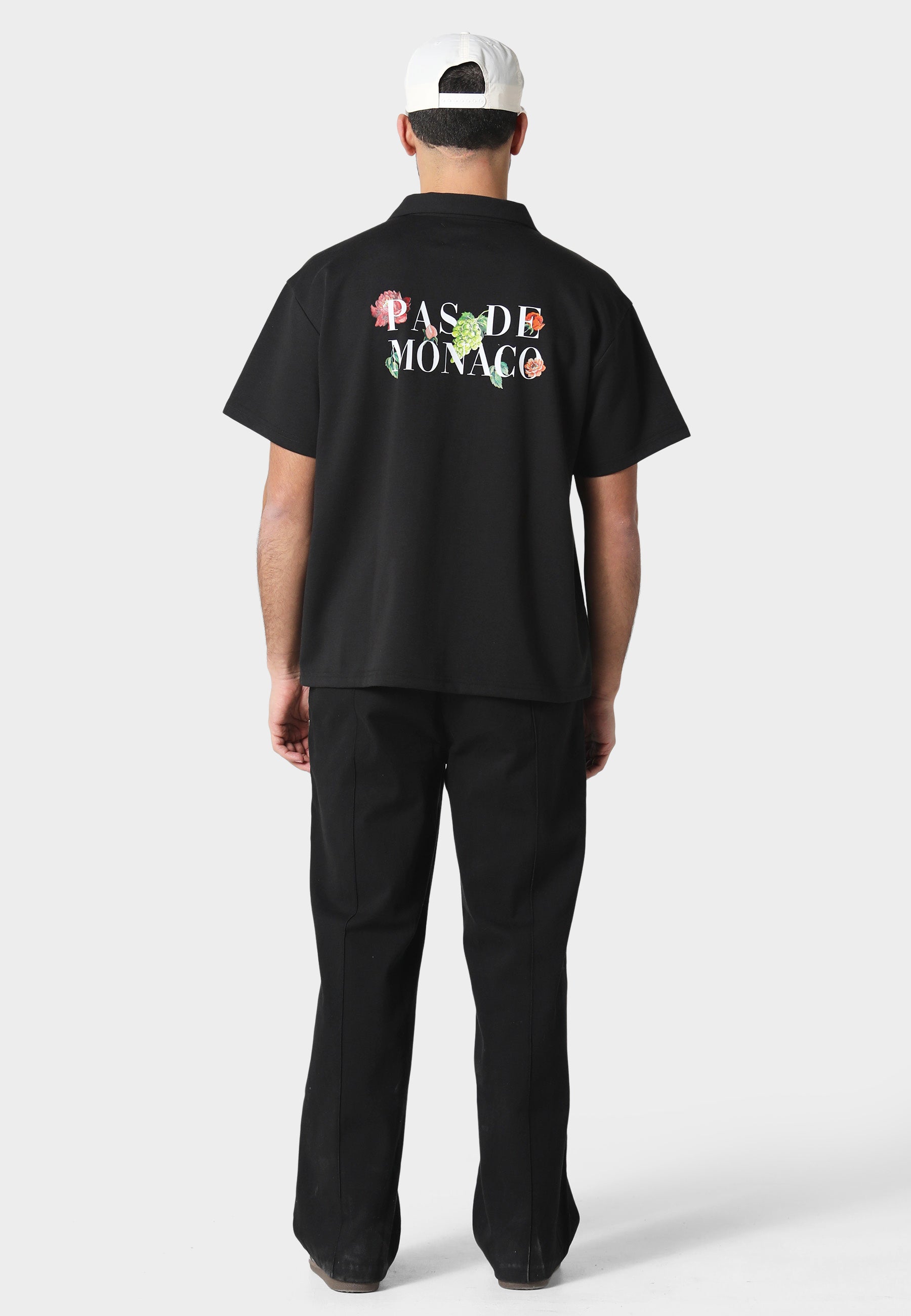 Florale Black Cuban Shirt