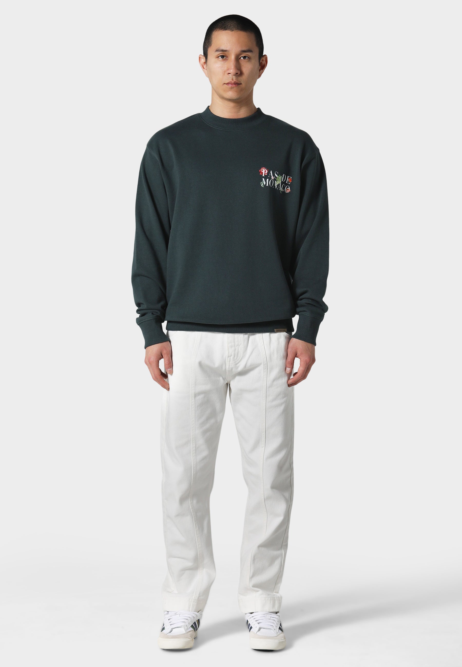 Florale Forest Green Sweatshirt
