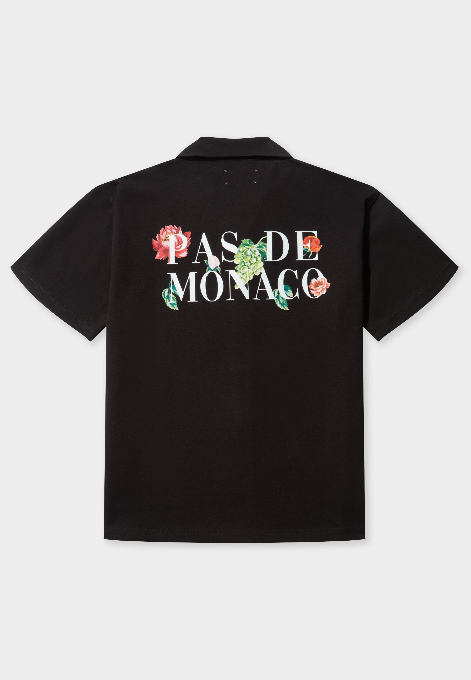 Florale Black Cuban Shirt