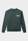 Florale Forest Green Sweatshirt