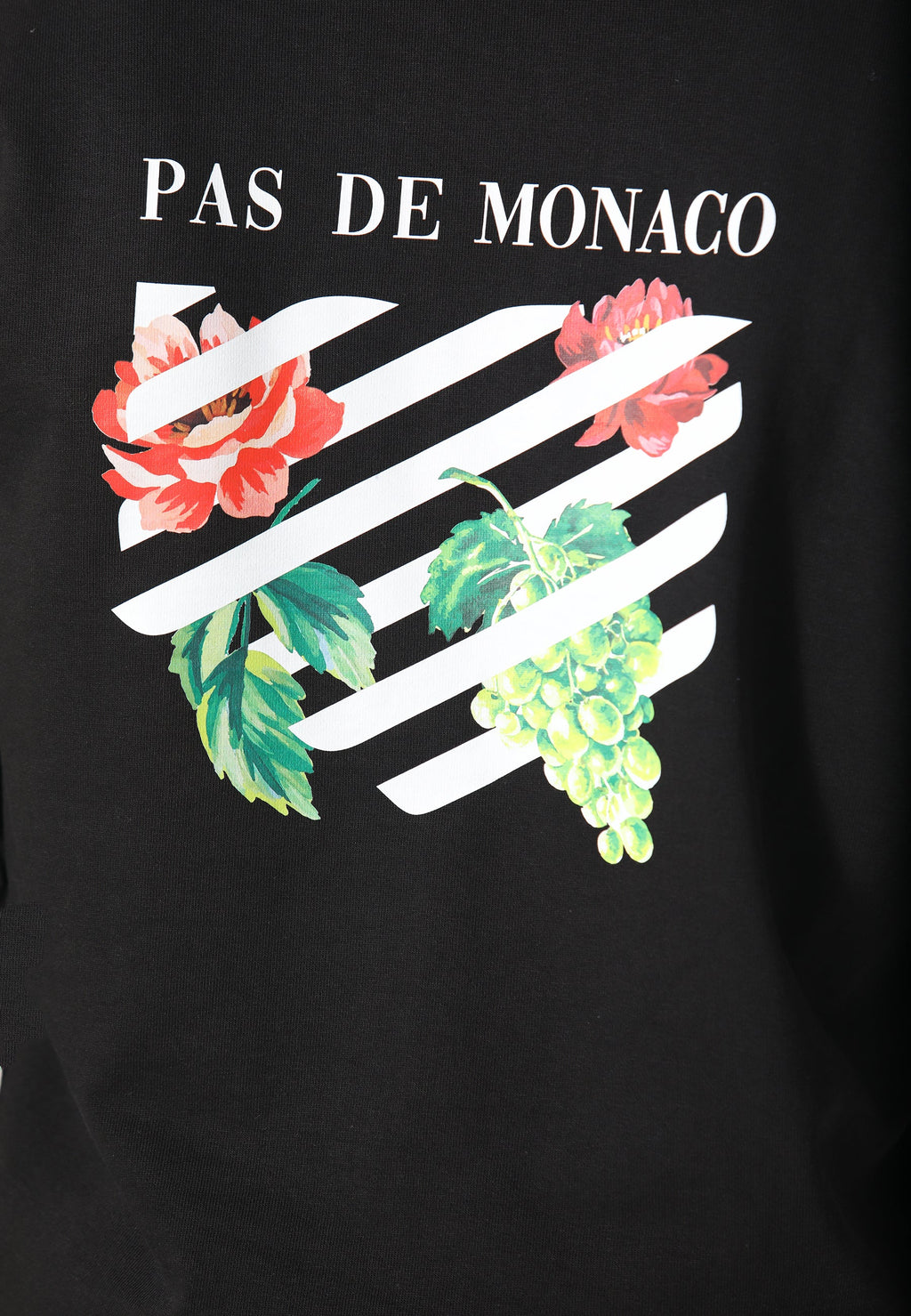 Floral Line Black Hoodie
