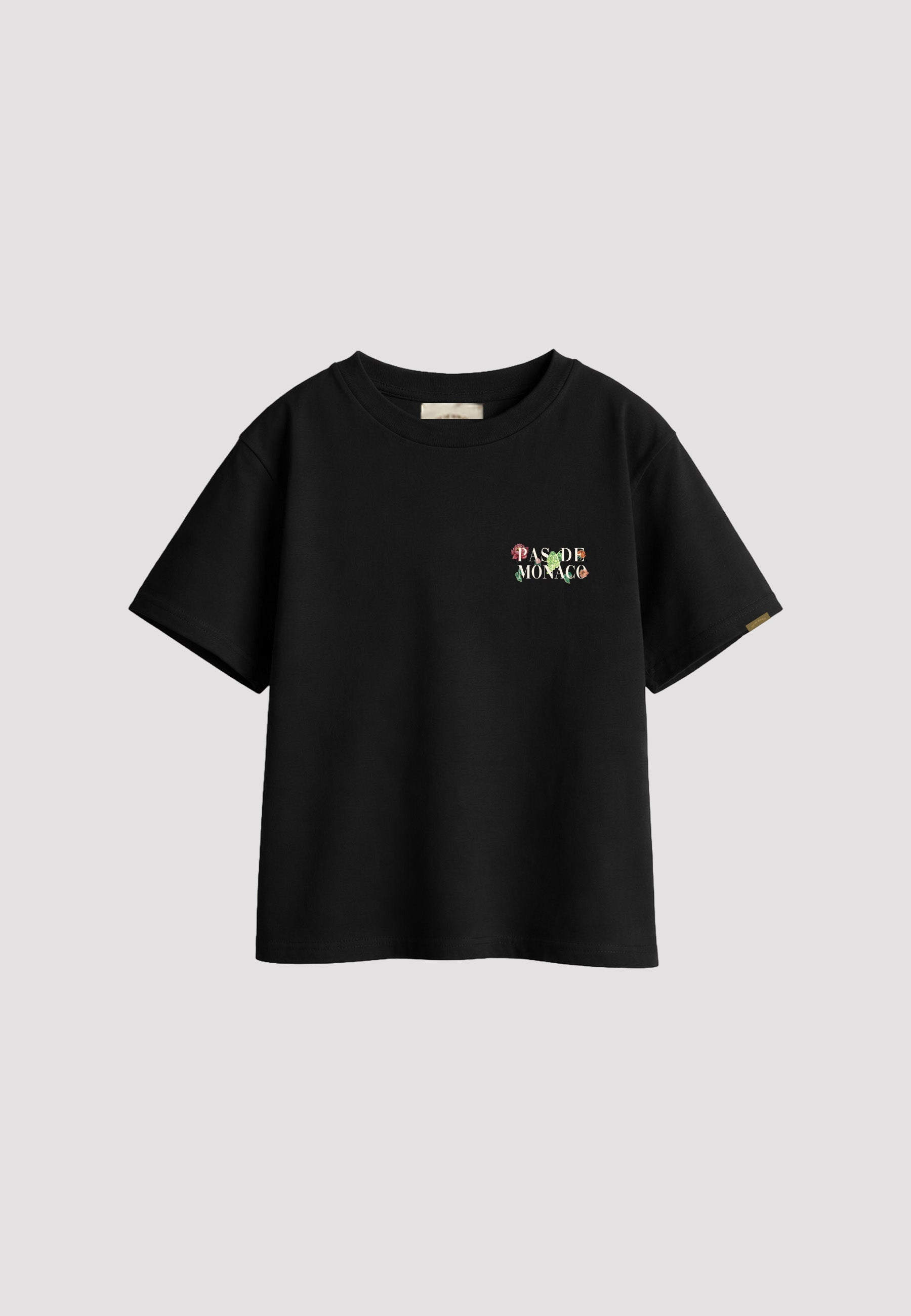 Flor Black Kids T-Shirt