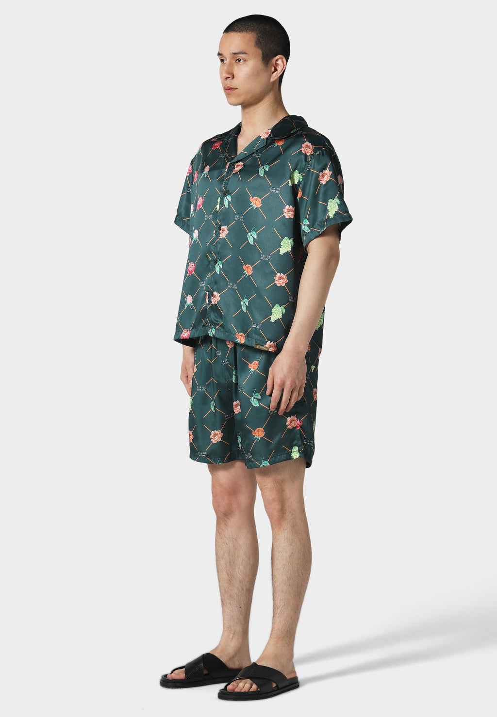 Fruit Monogram Forest Green Short