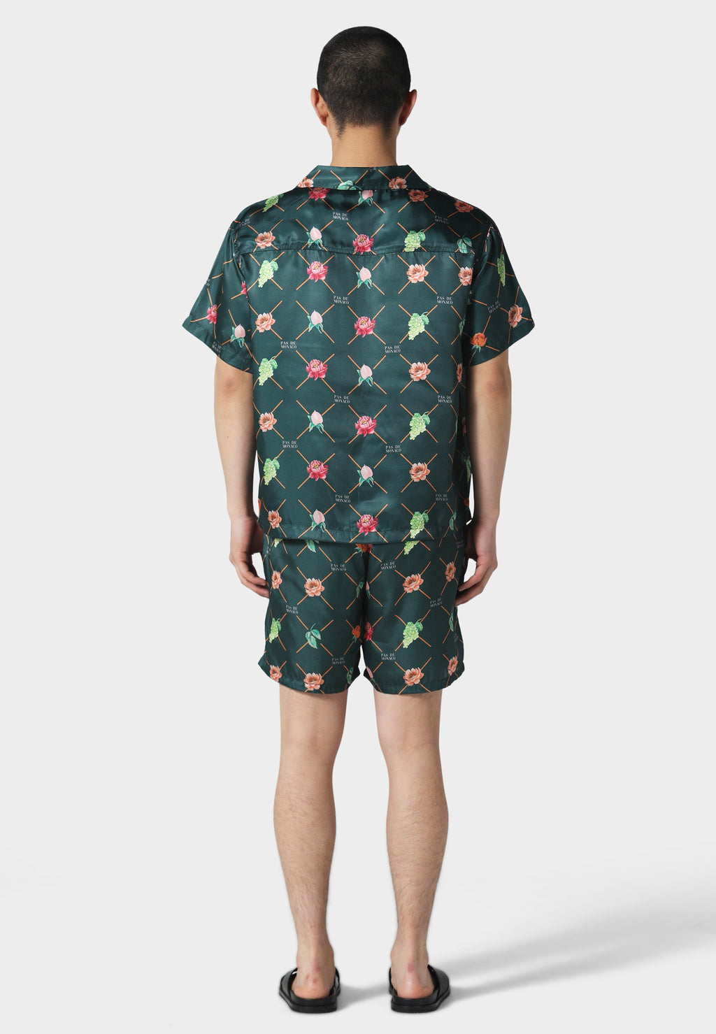 Fruit Monogram Forest Green Short