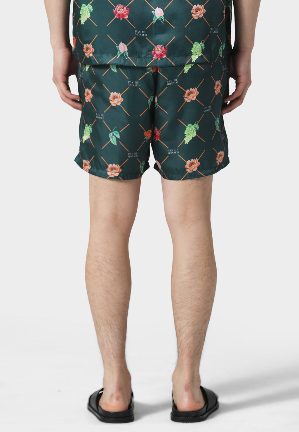 Fruit Monogram Forest Green Short