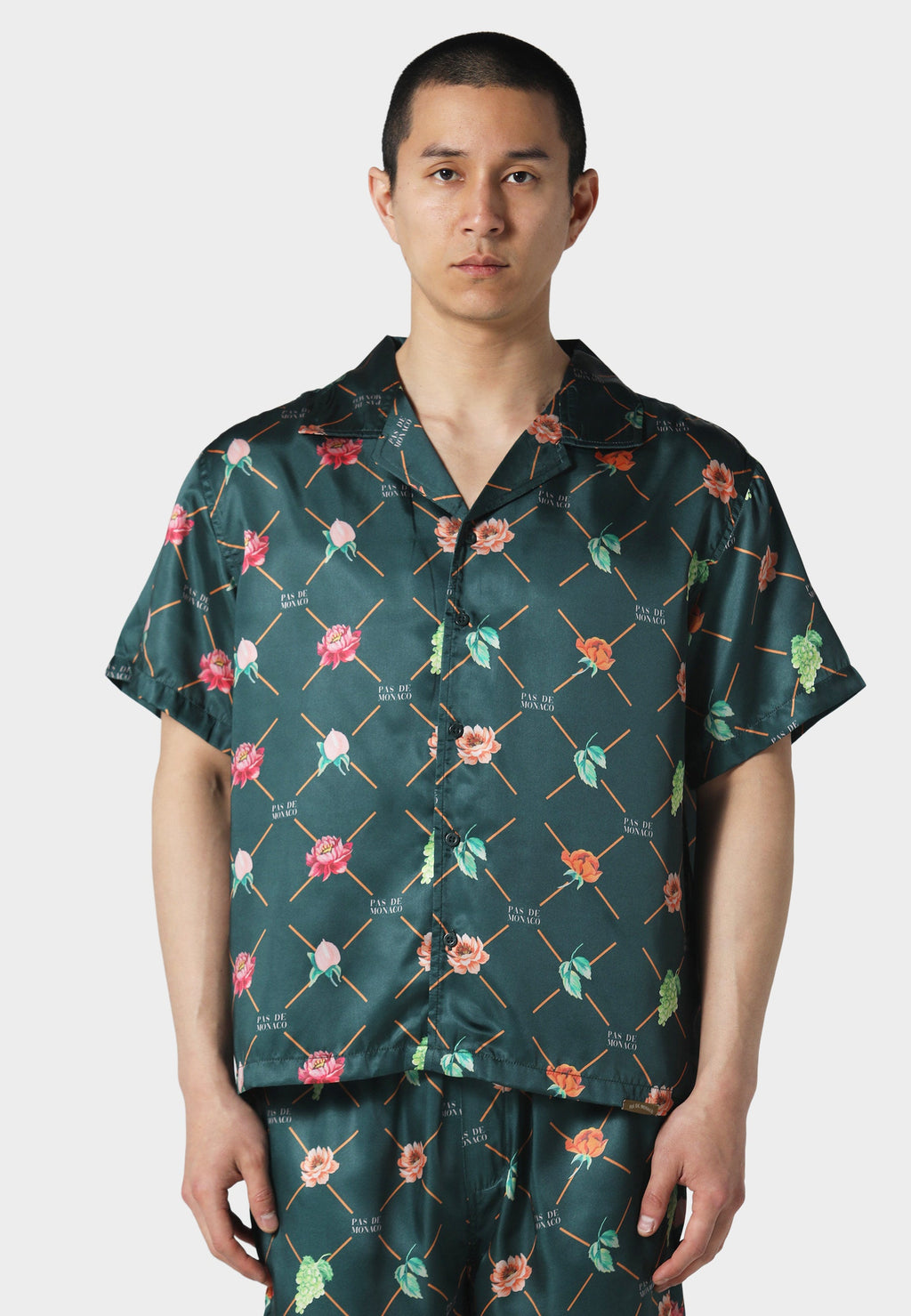 Fruit Monogram Forest Green Shirt