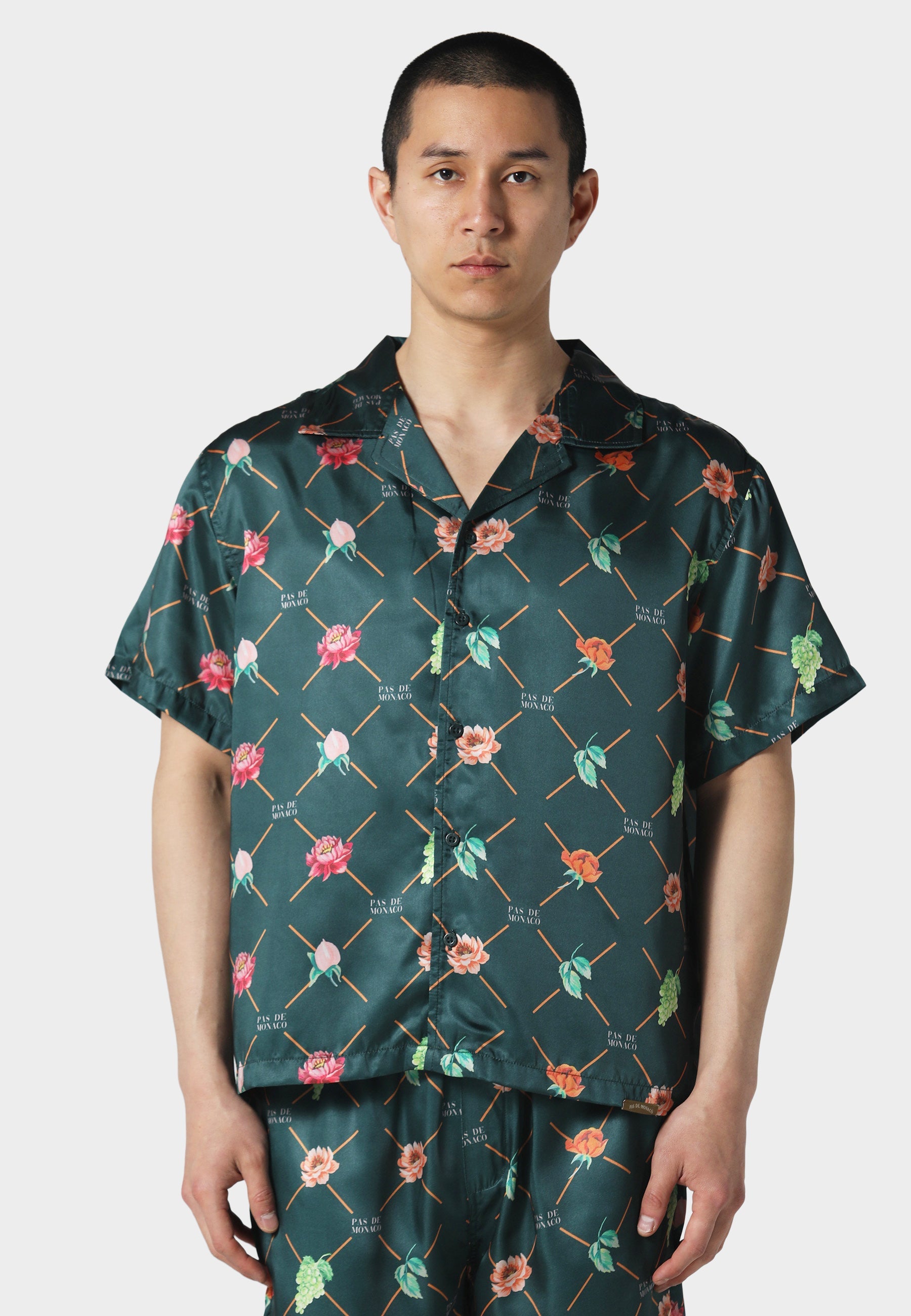 Fruit Monogram Forest Green Shirt