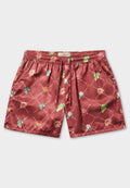 Fruit Monogram Burgundy Short