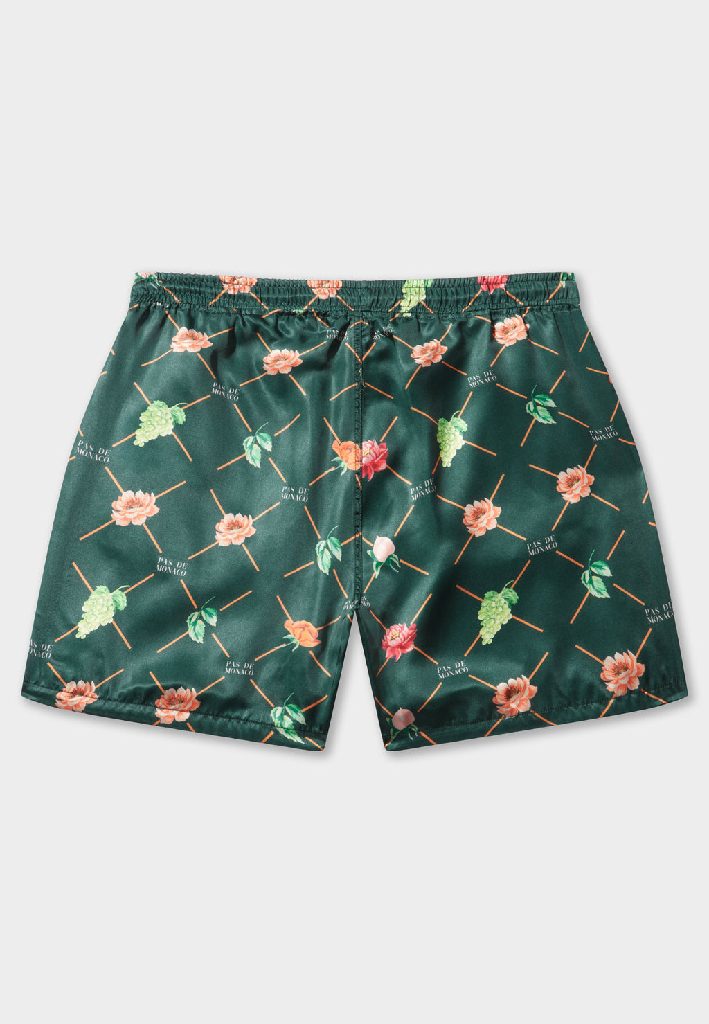 Fruit Monogram Forest Green Short
