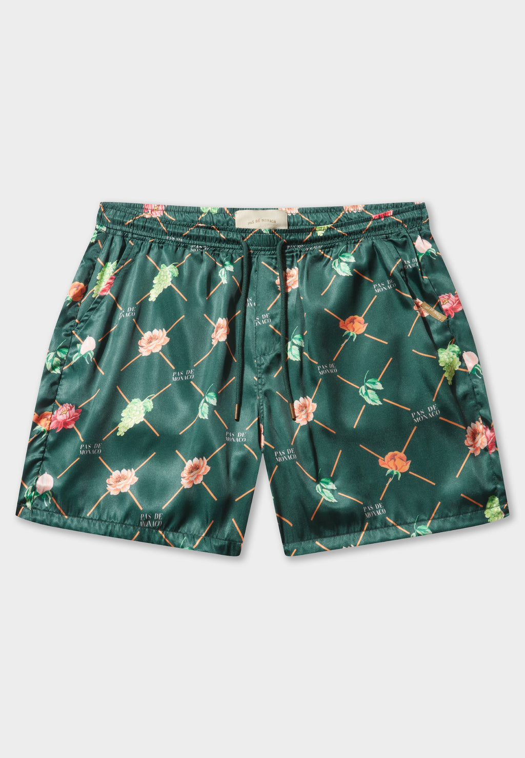 Fruit Monogram Forest Green Short