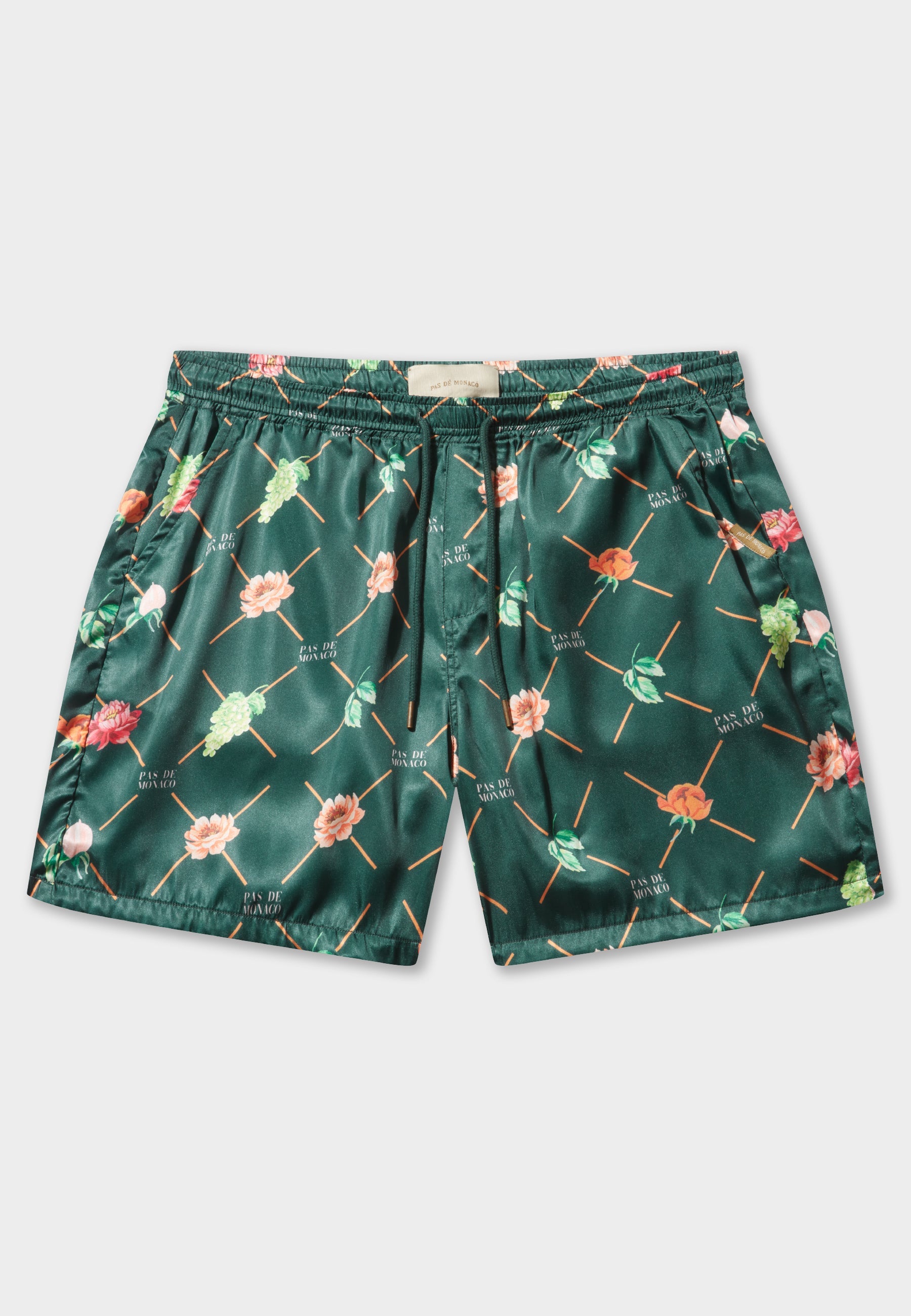 Fruit Monogram Forest Green Short