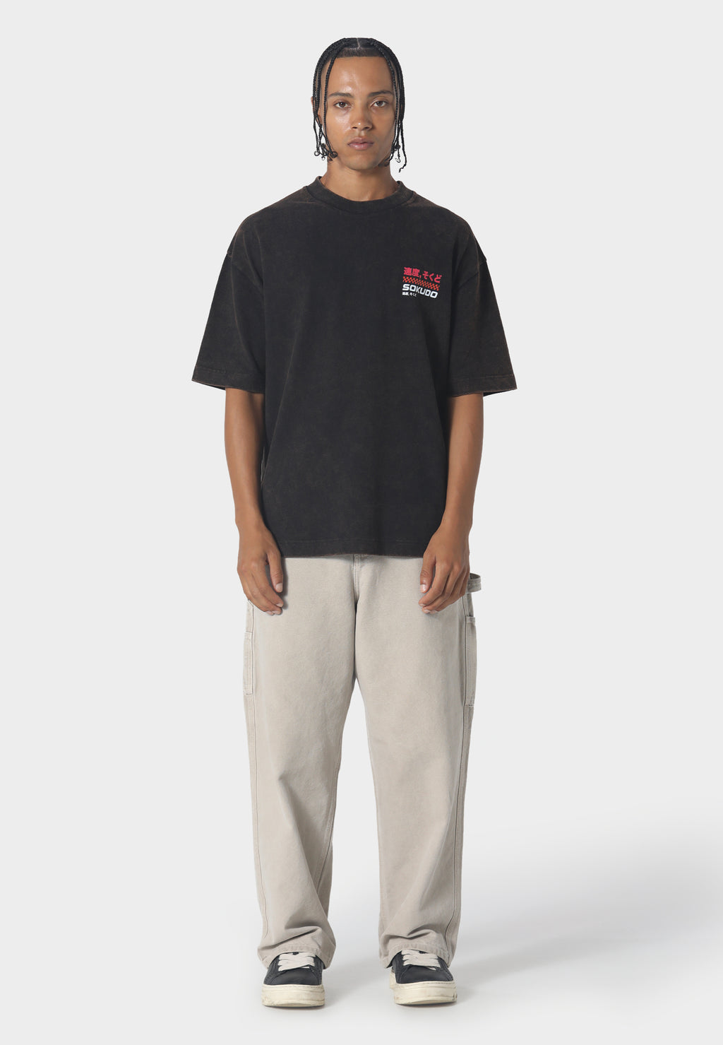 Griddo T-Shirt Washed Black