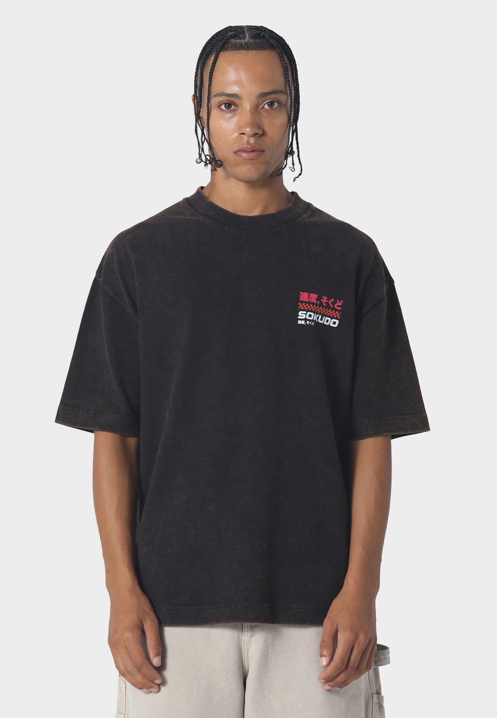 Griddo T-Shirt Washed Black