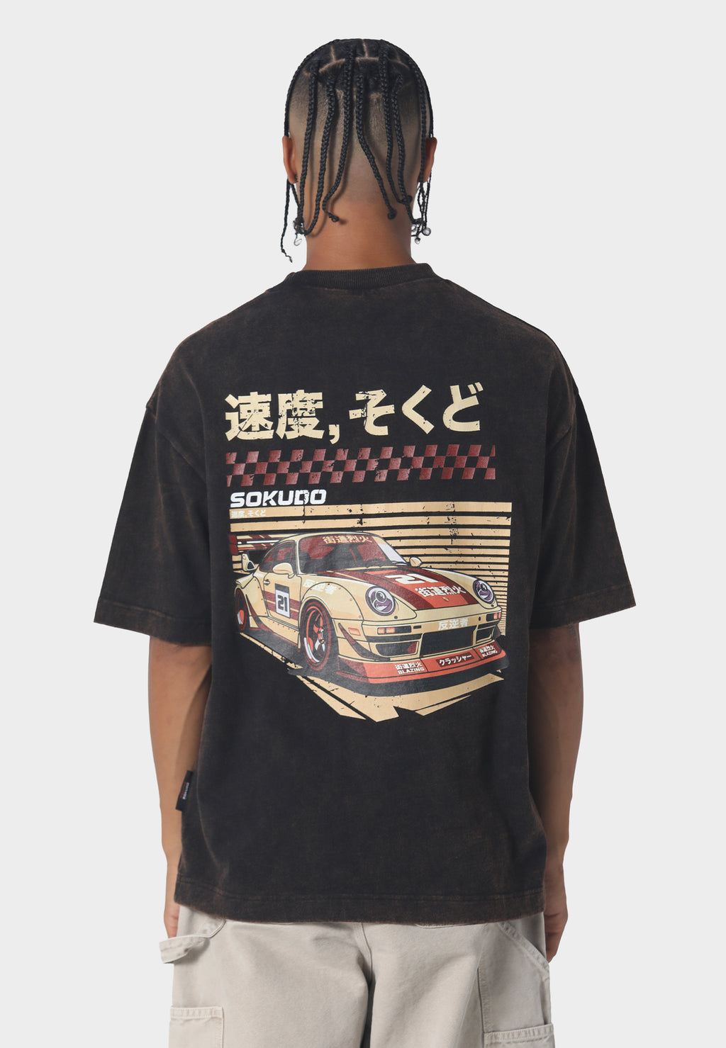 Griddo T-Shirt Washed Black