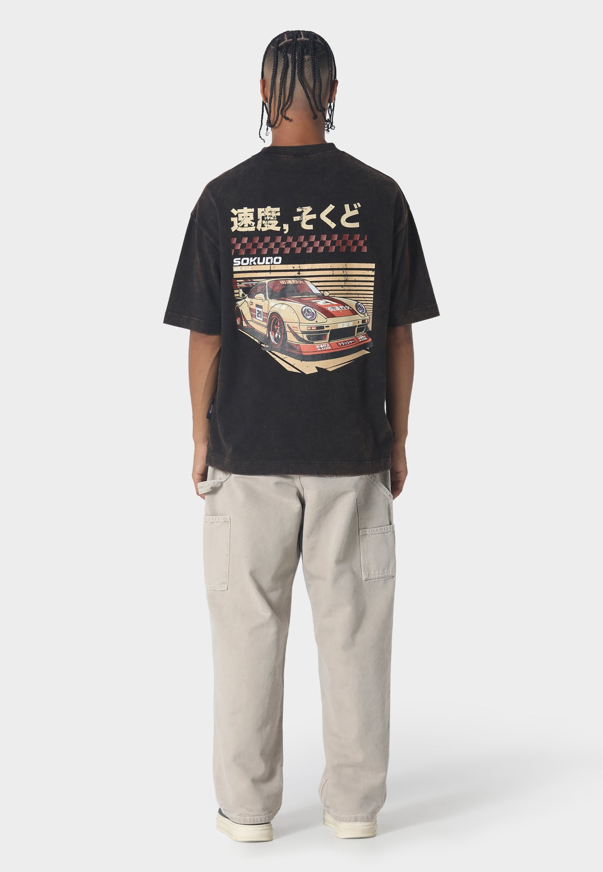 Griddo T-Shirt Washed Black