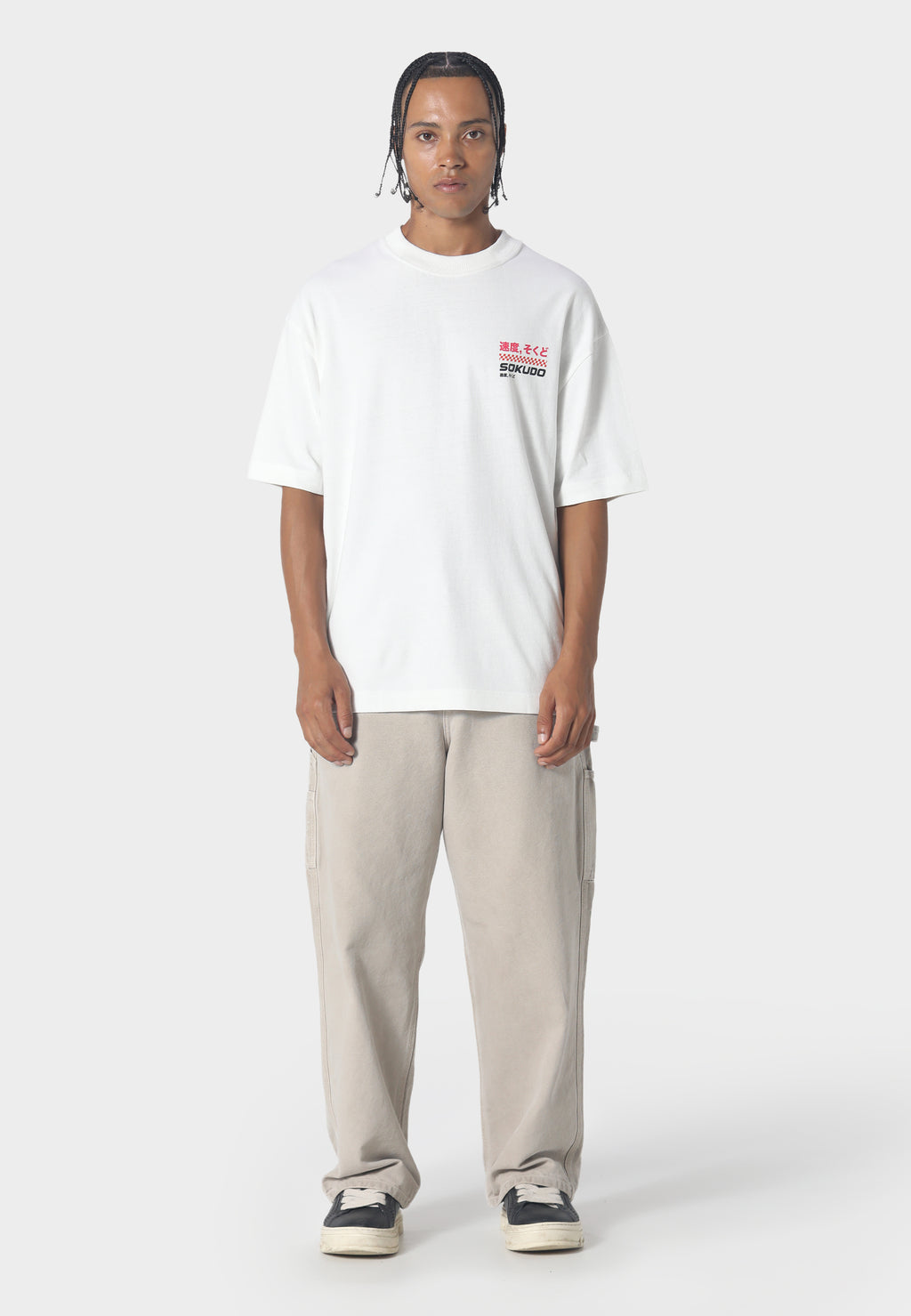 Griddo T-Shirt Washed White